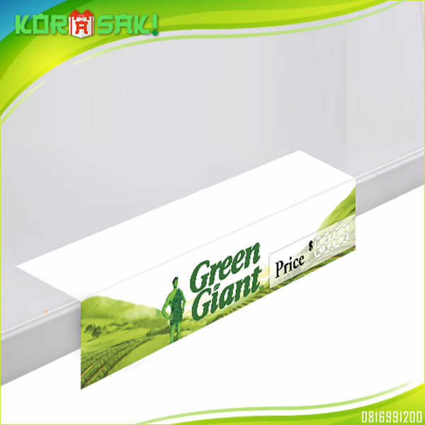 Cetak Shelf Talkers Costum